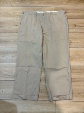 The Andover Shop Men’s Pleated Chino Pants in Khaki